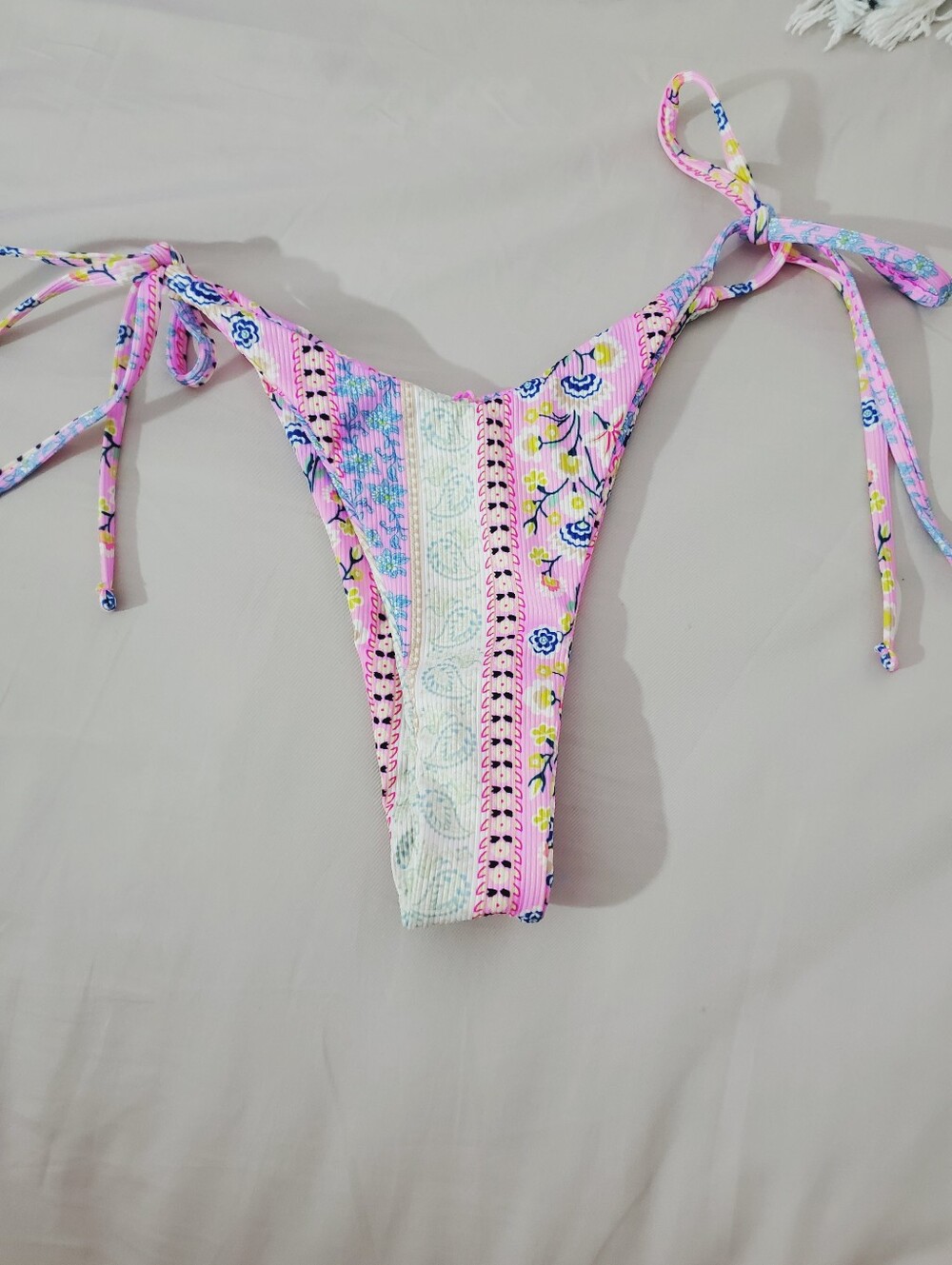 DIPPIN DAISIES Soft Cheeky High Cut Paisley Patchwork Reversible Seamless Bottom - Picture 2 of 8